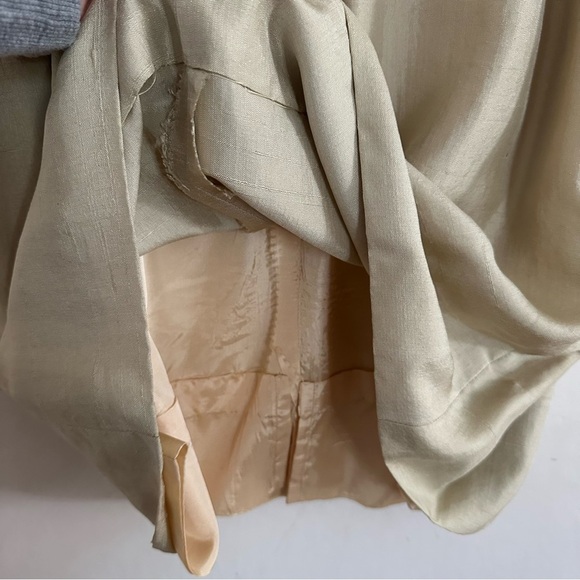 Vintage 60s Jay Herbert Silk Dress Sz XS/S Black Cream Gold Cocktail Knee Length - Picture 12 of 12